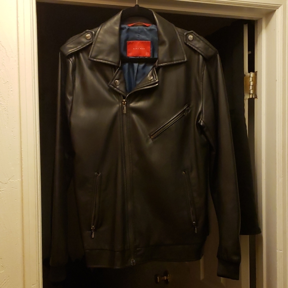 Faux Leather Biker Jacket